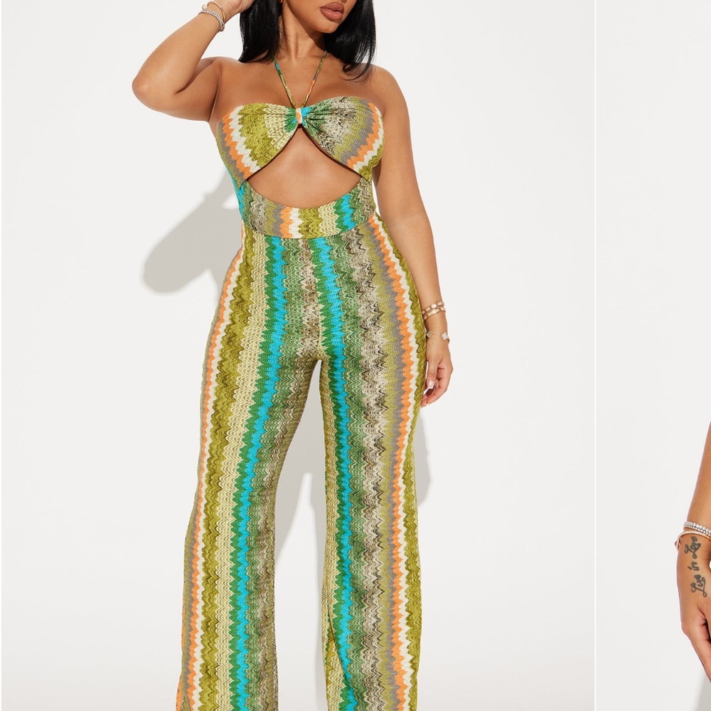 Beach Days Crochet Jumpsuit Fashion Nova